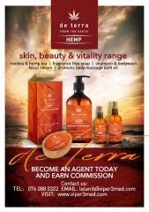 DE Terra Hemp Skincare products